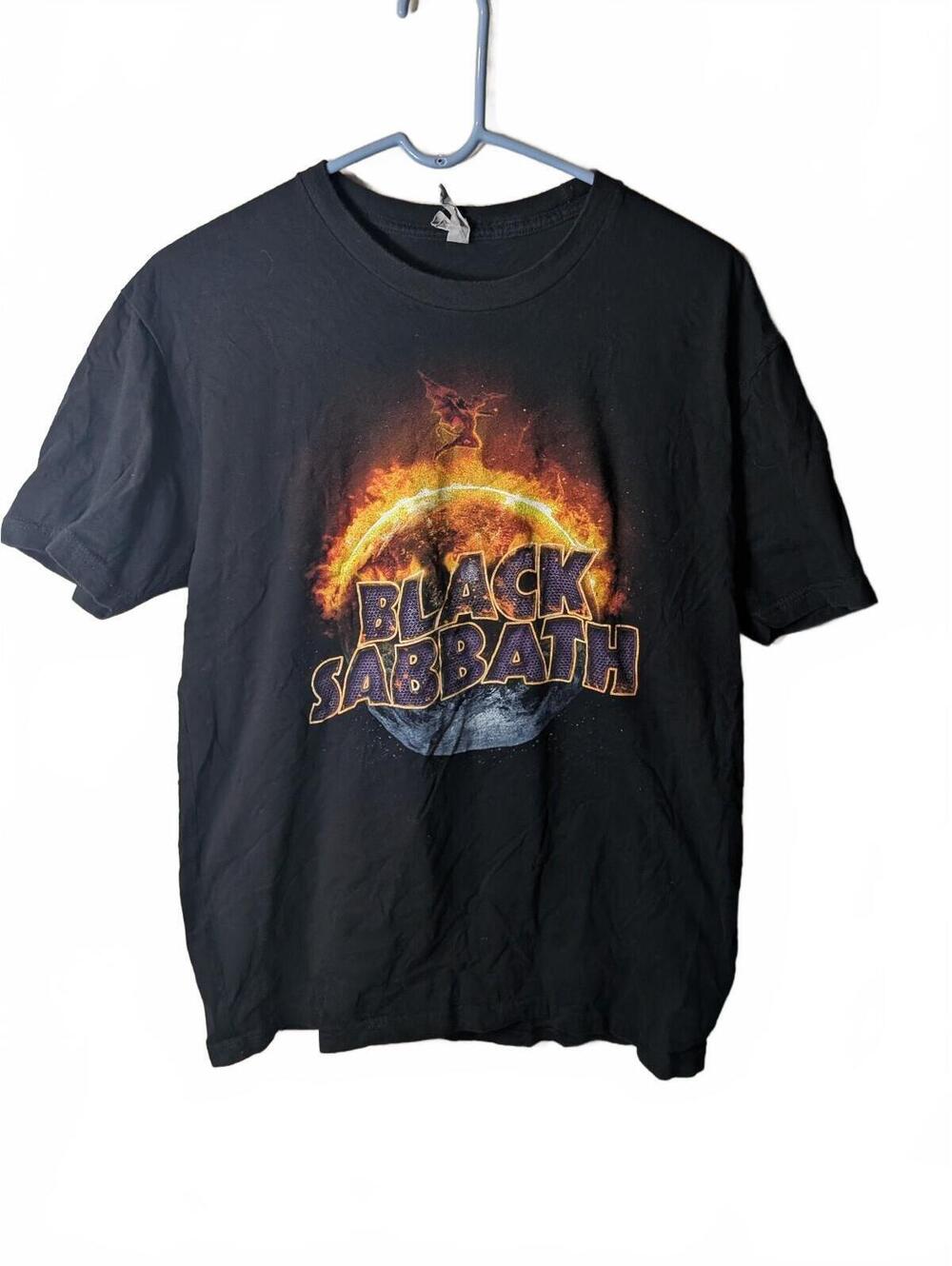 Black Sabbath The End 2016 Final Tour T-Shirt Large Black Double Sided